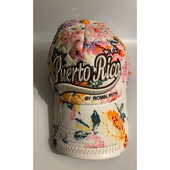 Robin Ruth Puerto Rico Club embroidered snapback tropical floral cap main image 6